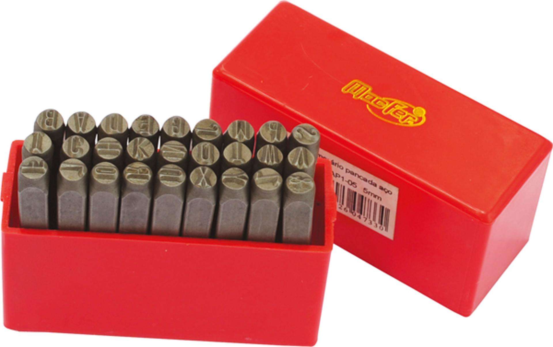 Jg. abecedário pancada Cr-V MacFer APCRV1 8 mm refª 047.0035 MACFER