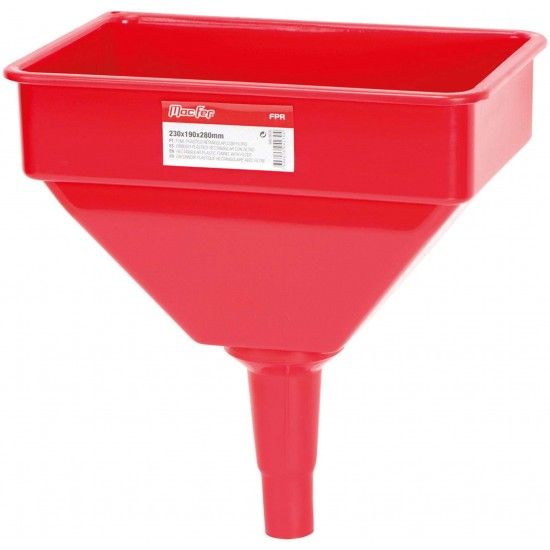Funil pl�stico retangular com filtro 230x190x280mm [042.0030] MacFer