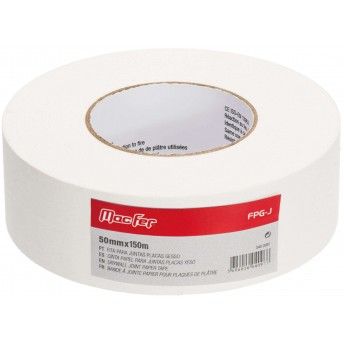 Fita para juntas placas gesso FPG-J 140g/m2 50mmx150m ref� 040.0097 MACFER