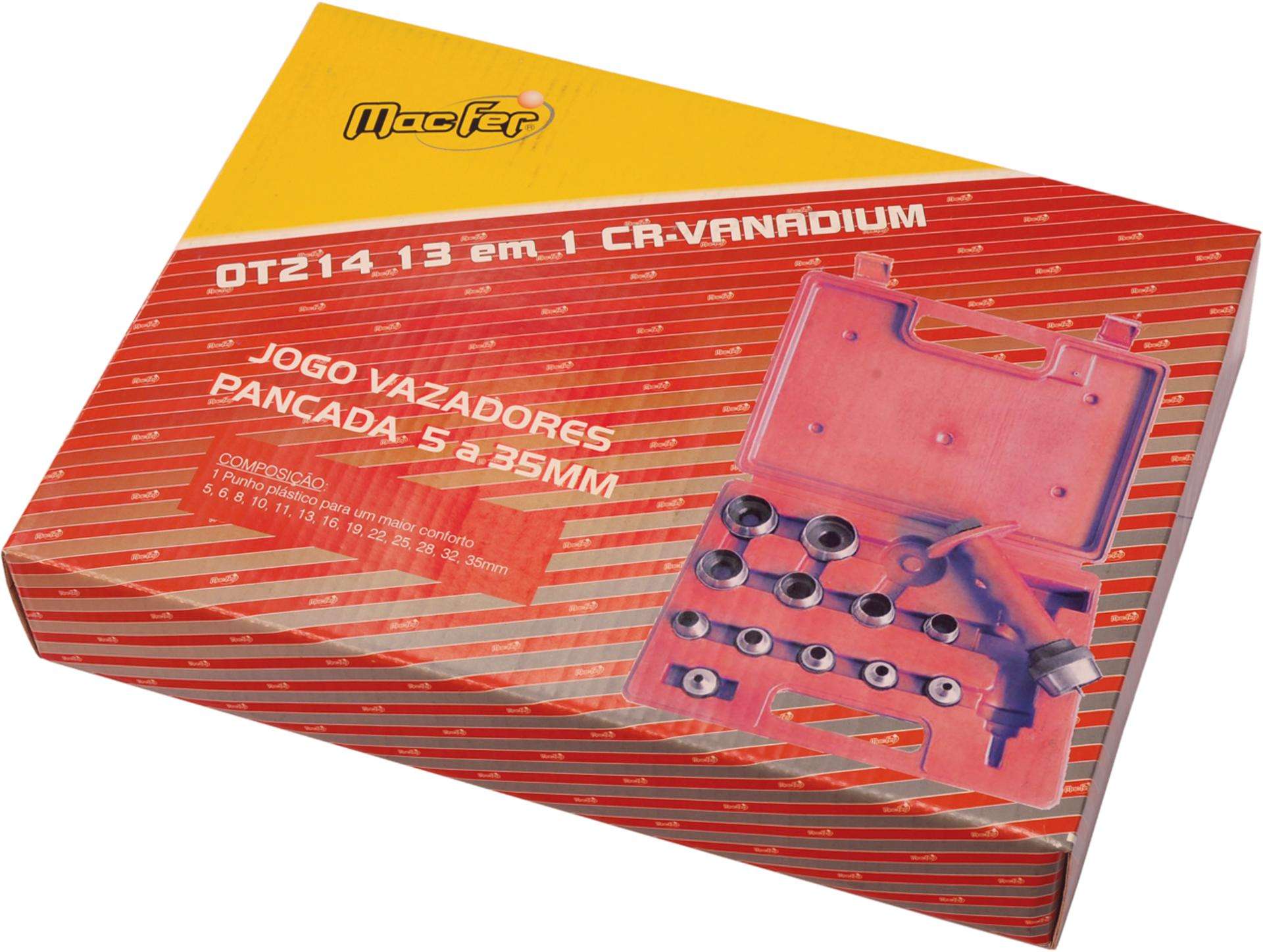 Jg. vaz. pancada Cr-V MacFer OT214 5~35mm 14pçs refª 041.0009 MACFER