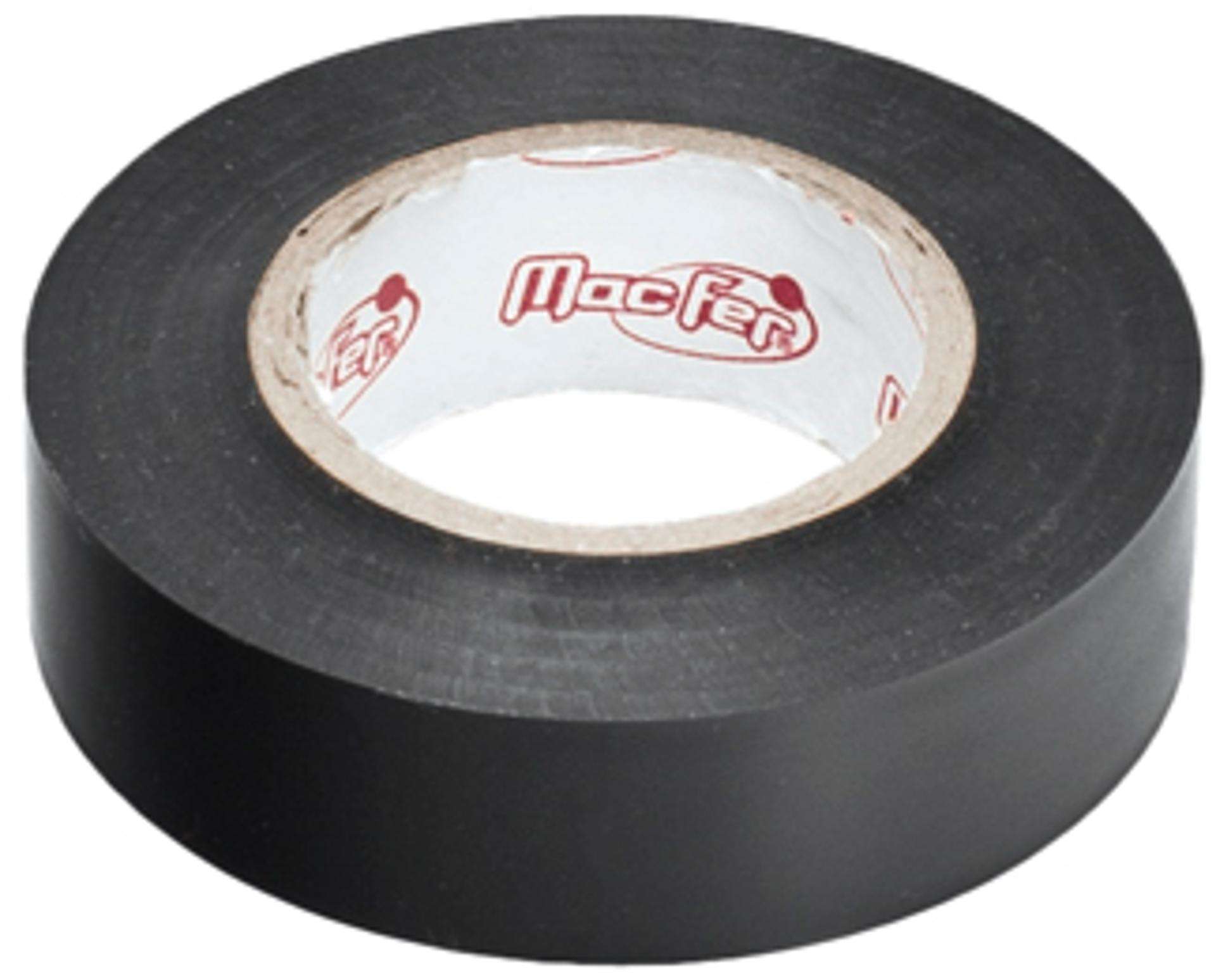 Fita isoladora PVC MacFer ITFR-01 19mm 20m preta refª 040.0070 MACFER