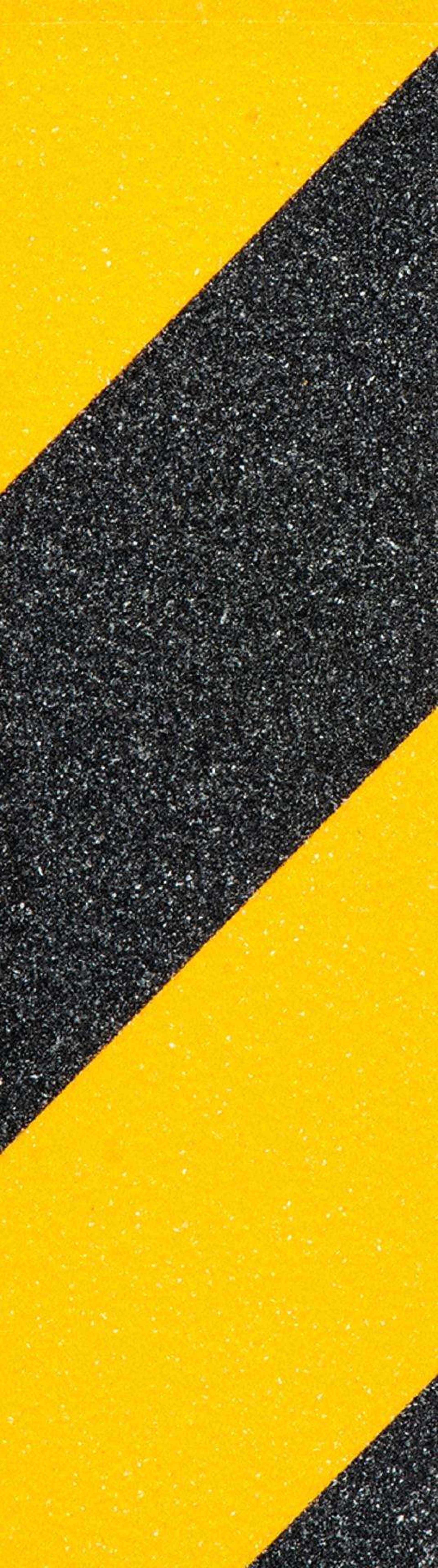 Fita anti-derrapante MacFer ASL-02 25mm 10m preta/ amarela refª 040.0042 MACFER