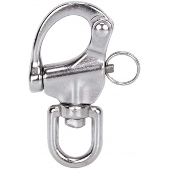 Mosquetão com destorcedor & cavilha segurança inox AISI316 LD05 70x12mm refª 035.0470 MACFER Mosquetão com destorcedor & cavilha segurança inox AISI316 LD05 70x12mm refª 035.0470 MACFER