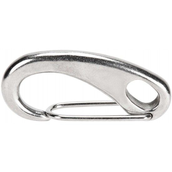 Mosquet�o bombeiro com mola & olhal inox AISI316 MBMO 10x 50mm ref� 035.0406 MACFER