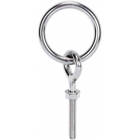 Argola passa cabos com espigão inox AISI316 MS0505 M6 35mm refª 035.0246 MACFER Argola passa cabos com espigão inox AISI316 MS0505 M6 35mm refª 035.0246 MACFER