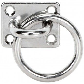 Al�a "U" com base e argola inox AISI316 OM13  8mm (50x40mm) ref� 035.0198 MACFER