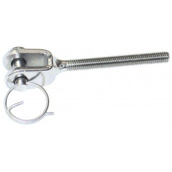 Terminal macho garfo inox AISI316 MS0711  M6  46mm (rosca 25mm) ref� 035.0174 MACFER
