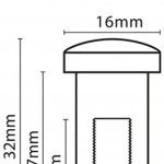 TERMINAL CABE�A QUEIJO F�MEA M6x27mm AISI316 CHNSS-S 035.0116 MACFER