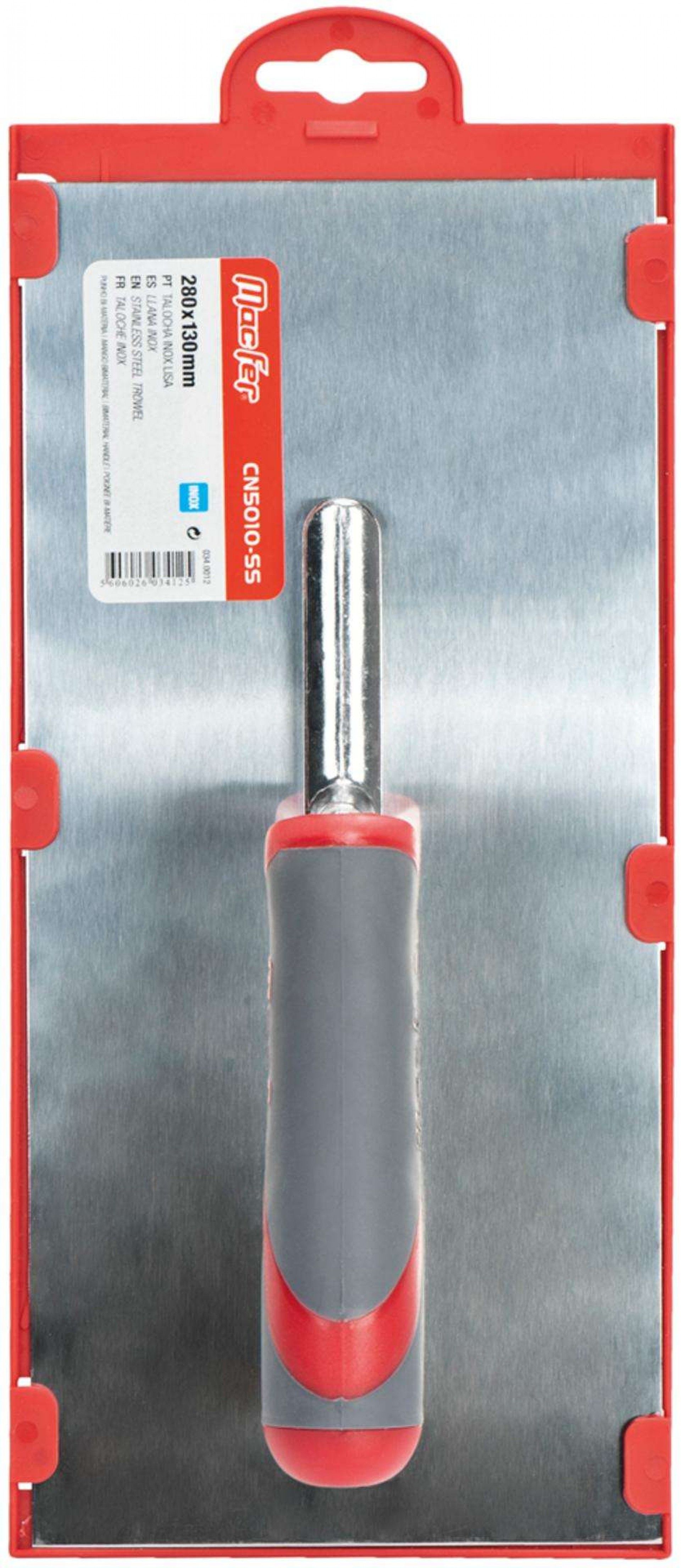 Talocha inox lisa MacFer CN5010-SS 280x130mm refª 034.0012 MACFER