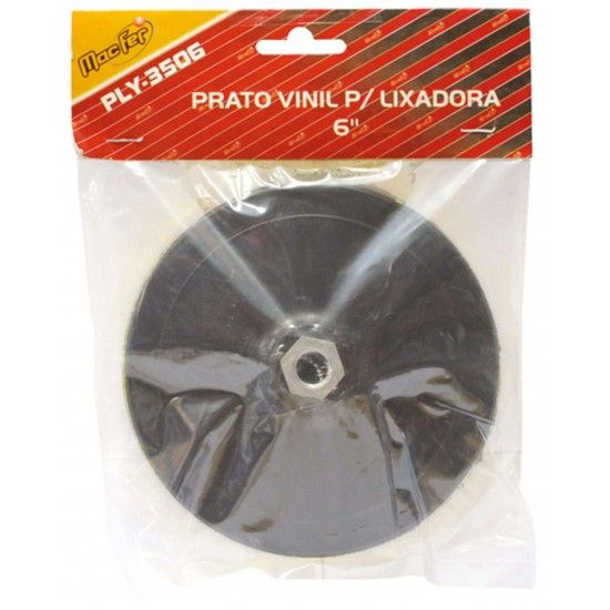 Prato vinil c/ velcro MacFer PLY-35 M14 150mm refª 033.0046 MACFER Prato vinil c/ velcro MacFer PLY-35 M14 150mm refª 033.0046 MACFER
