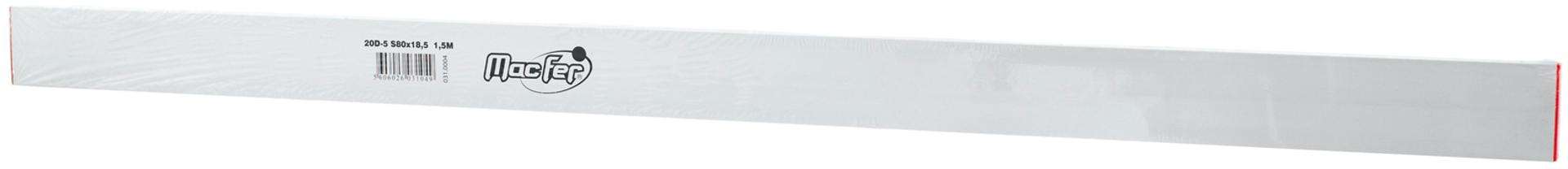 Régua alumínio MacFer 20D-5 1,5m 80x18,5mm refª 031.0004 MACFER