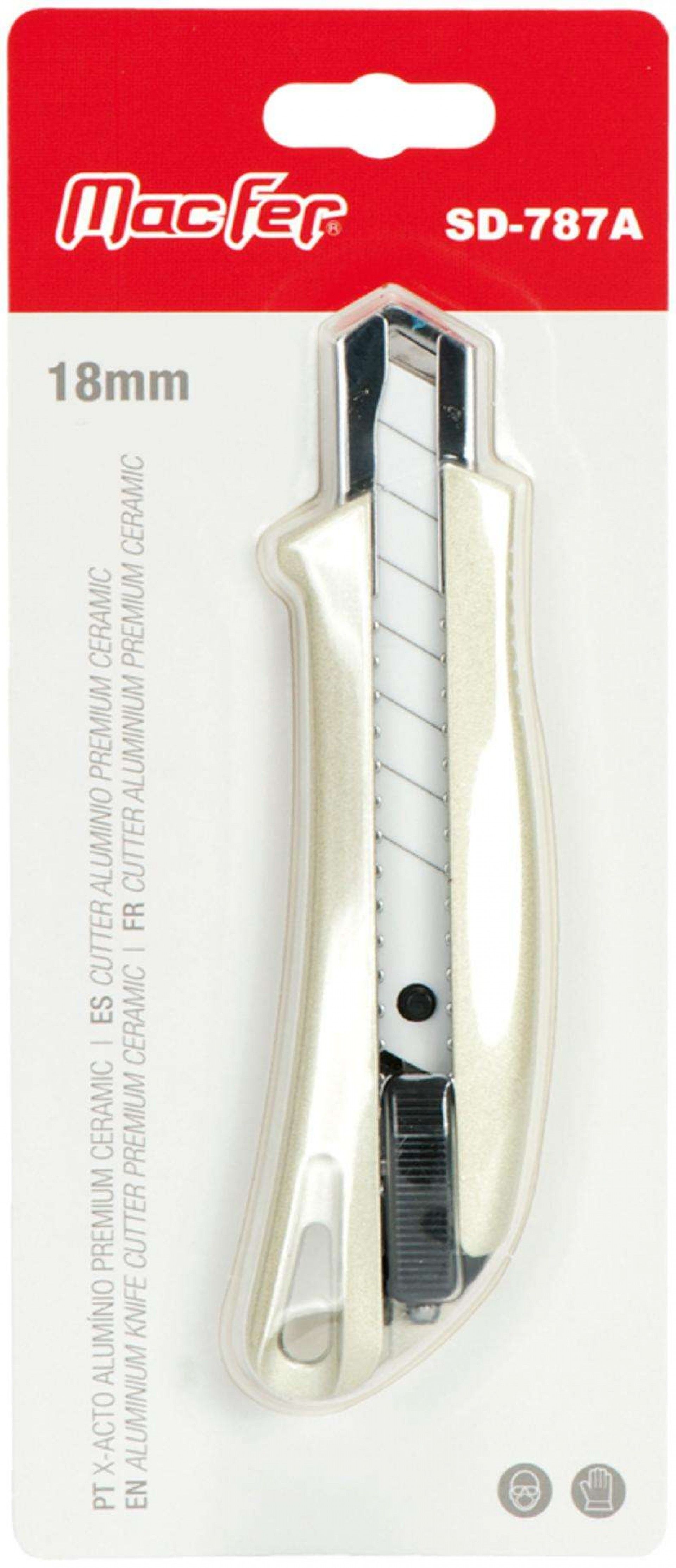 X-acto alumínio MacFer SD-787A Premium Ceramic 18mm refª 027.0085 MACFER