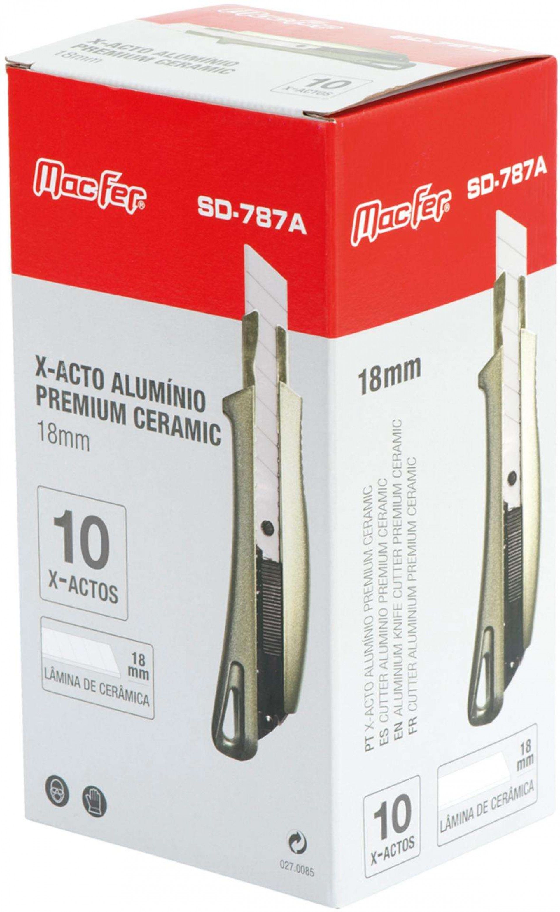 X-acto alumínio MacFer SD-787A Premium Ceramic 18mm refª 027.0085 MACFER