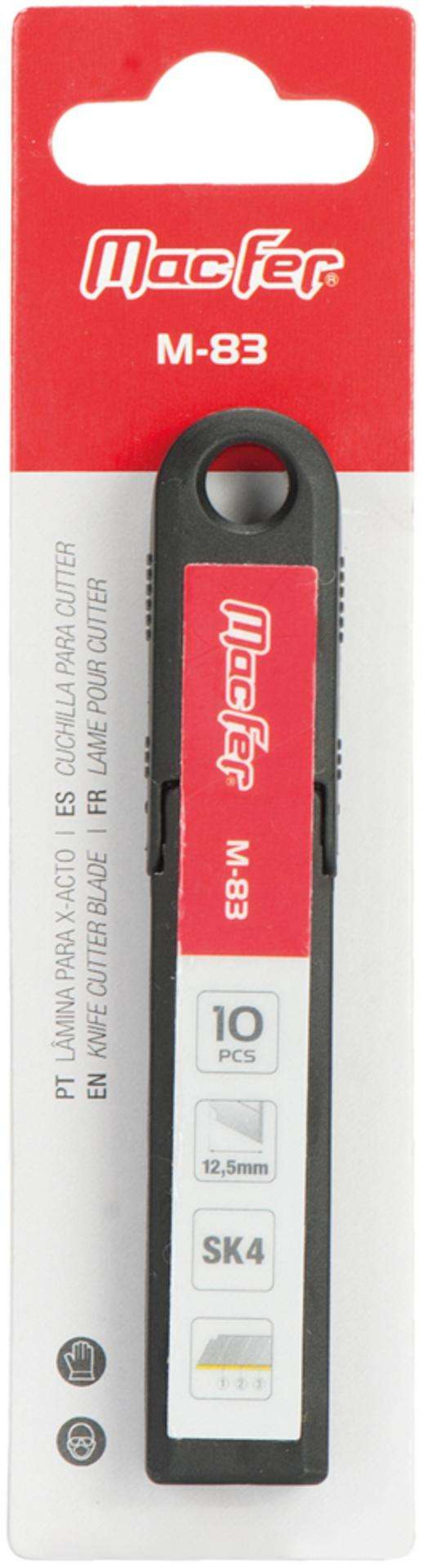 Lâmina para x-acto 12.5mm SK4 M-83 (10pç) refª 027.0083 Macfer