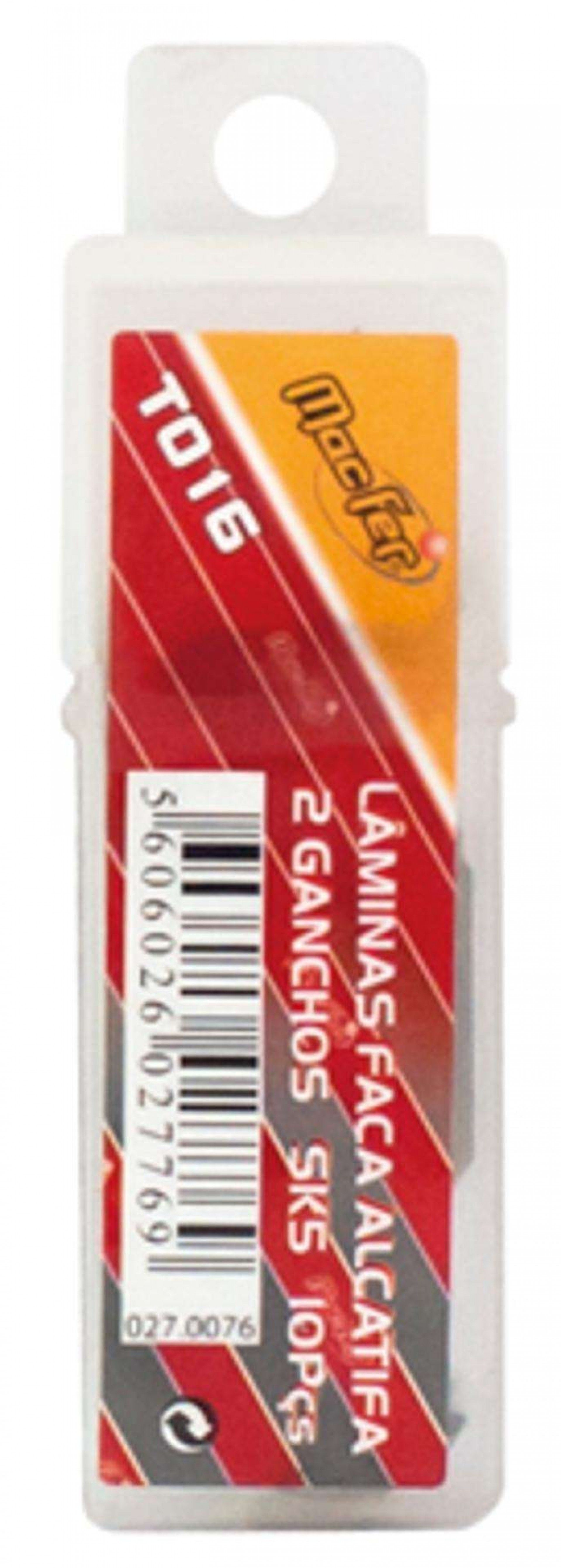Lâmina p/ faca alcatifa 2 ganchos T016 refª 027.0077 Macfer