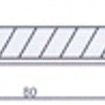 L�mina p/ x-acto SK4 MacFer S-80 9mm  ref� 027.0072 MACFER