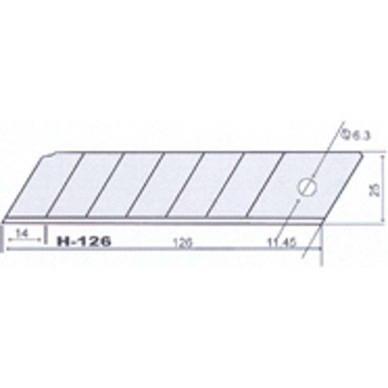 L�mina p/ x-acto SK4 MacFer H-126 25mm  ref� 027.0070 MACFER