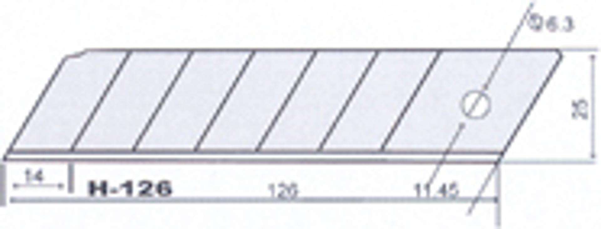 Lâmina p/ x-acto SK4 MacFer H-126 25mm refª 027.0070 MACFER