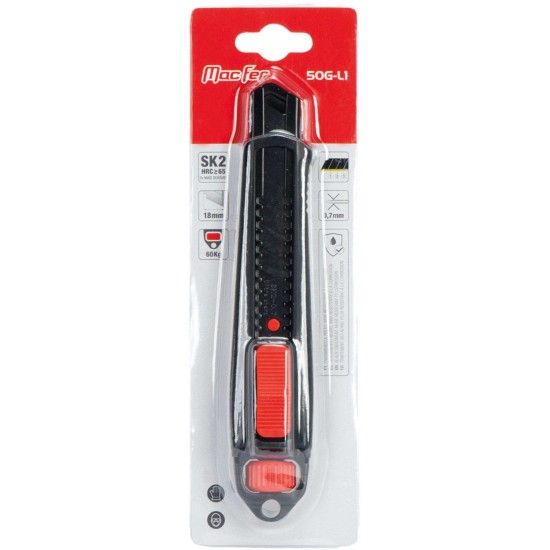 X-acto c/ trav�o cassete MacFer 50G-L1 18mm ref� 027.0066 MACFER