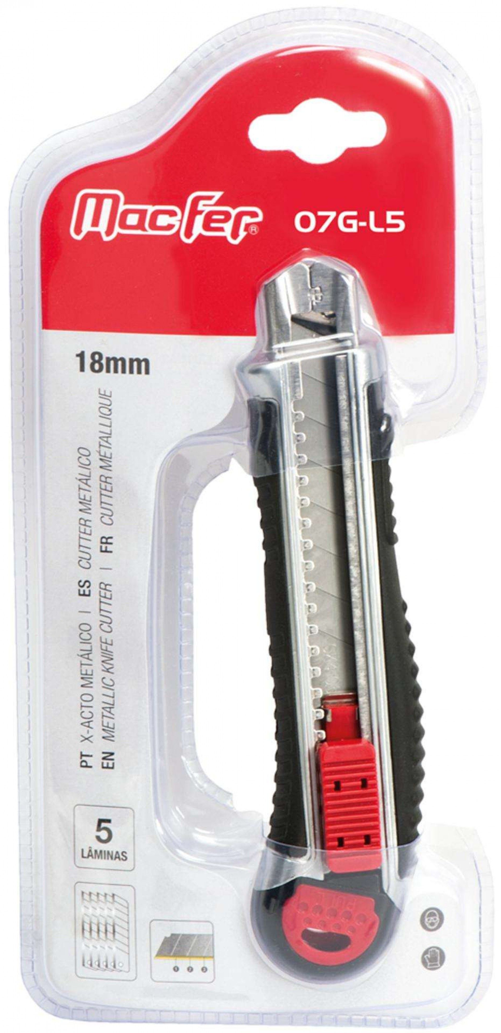 X-acto metálico MacFer 07GM-L5 18mm refª 027.0056 MACFER