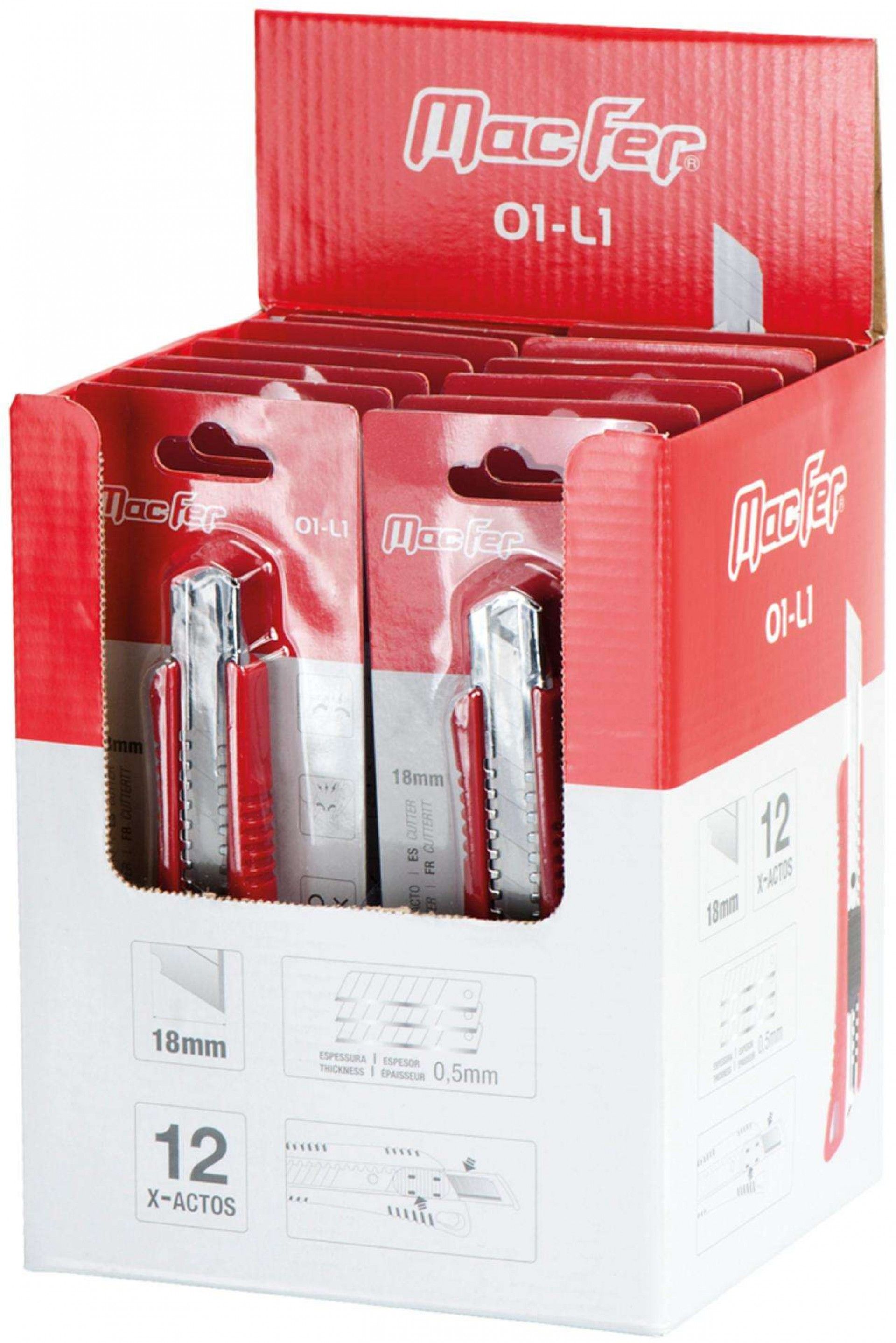 X-acto MacFer 01-L1 18mm refª 027.0055 MACFER