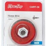 Catrab. aço c/ rosca t/ taça CART-OI inox M14 75mm refª 026.0024 MACFER Catrab. aço c/ rosca t/ taça CART-OI inox M14 75mm refª 026.0024 MACFER