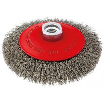 Catrab. a�o c/ rosca c�n.  CARN-OI ond. inox M14 115mm  ref� 026.0027 MACFER