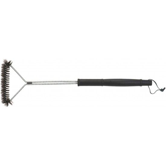 Escova a�o com cabo pl�stico longo para barbecue EAMP-L-BBQI 530mm inox ref� 025.0090 MACFER