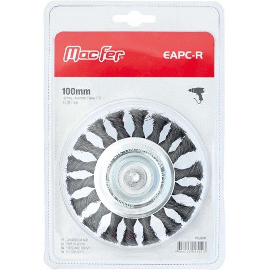 Catrabucha a�o com perno circular arame retorcido EAPC-R 100mm (bls) ref� 025.0041 MACFER