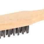 Escova a�o c/ cabo madeira MacFer EAMM-5P 5 filas preta ref� 025.0029 MACFER