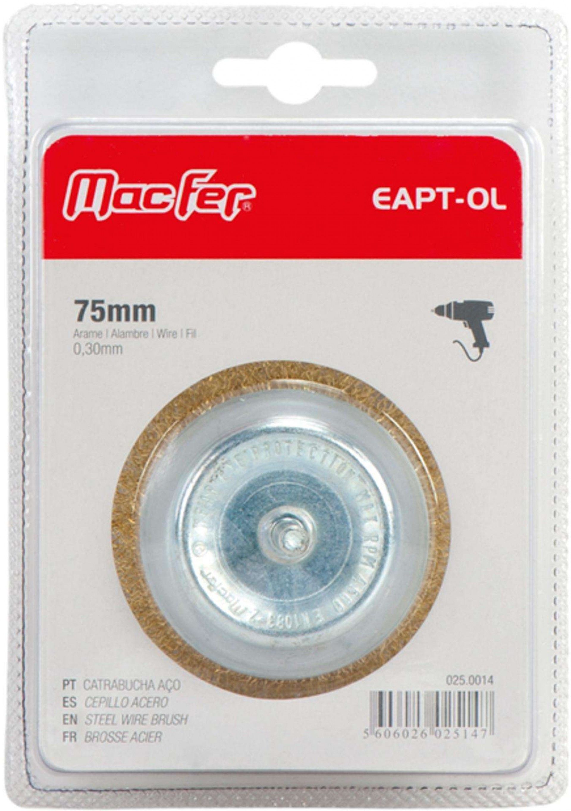 Catrab. aço c/ perno t/ taça EAPT-OLS 85mm Super refª 025.0019 MACFER