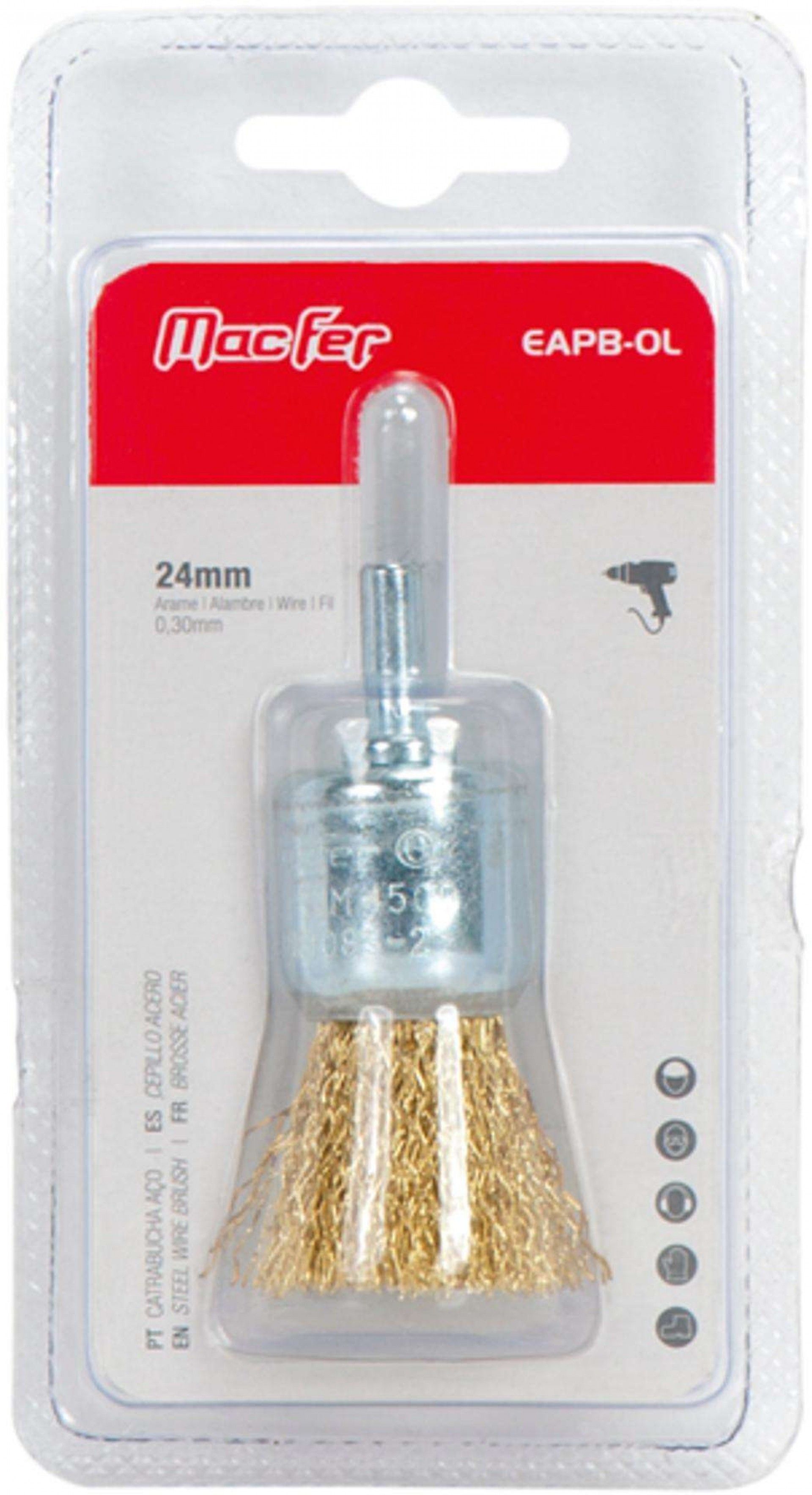 Catrab. aço c/ perno t/ brocha EAPB-OL 24mm refª 025.0017 MACFER