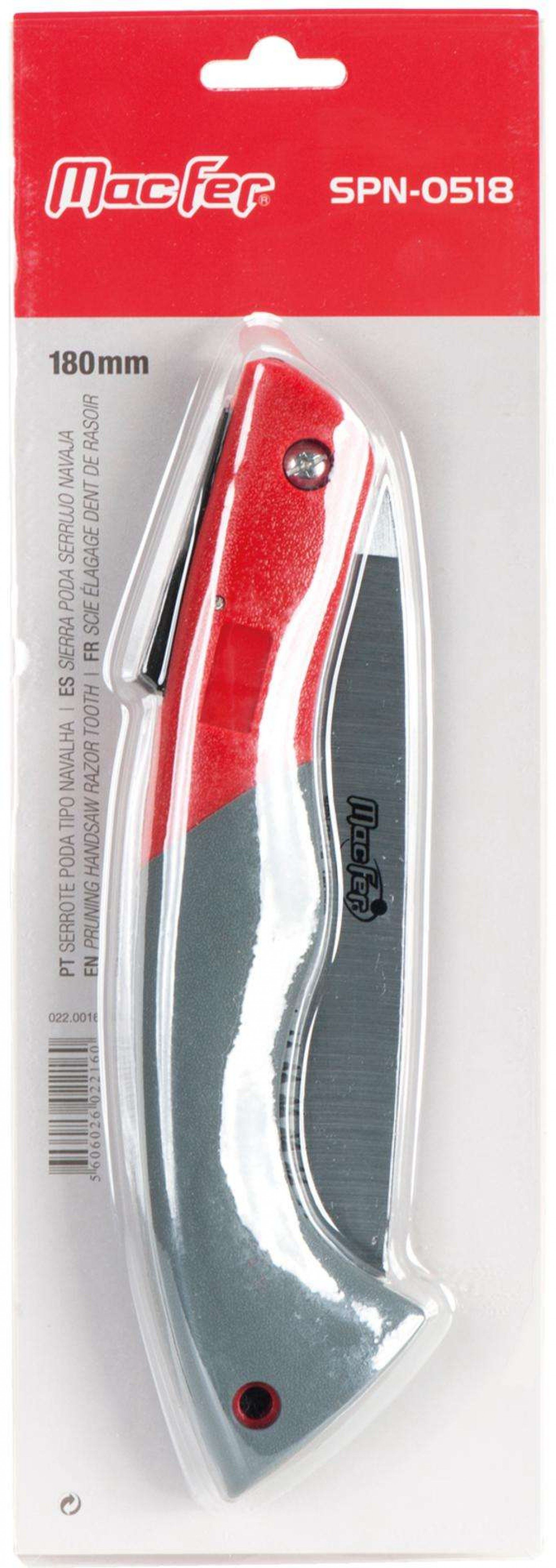Serrote poda t/ navalha MacFer SPN-0518 180mm refª 022.0016 MACFER