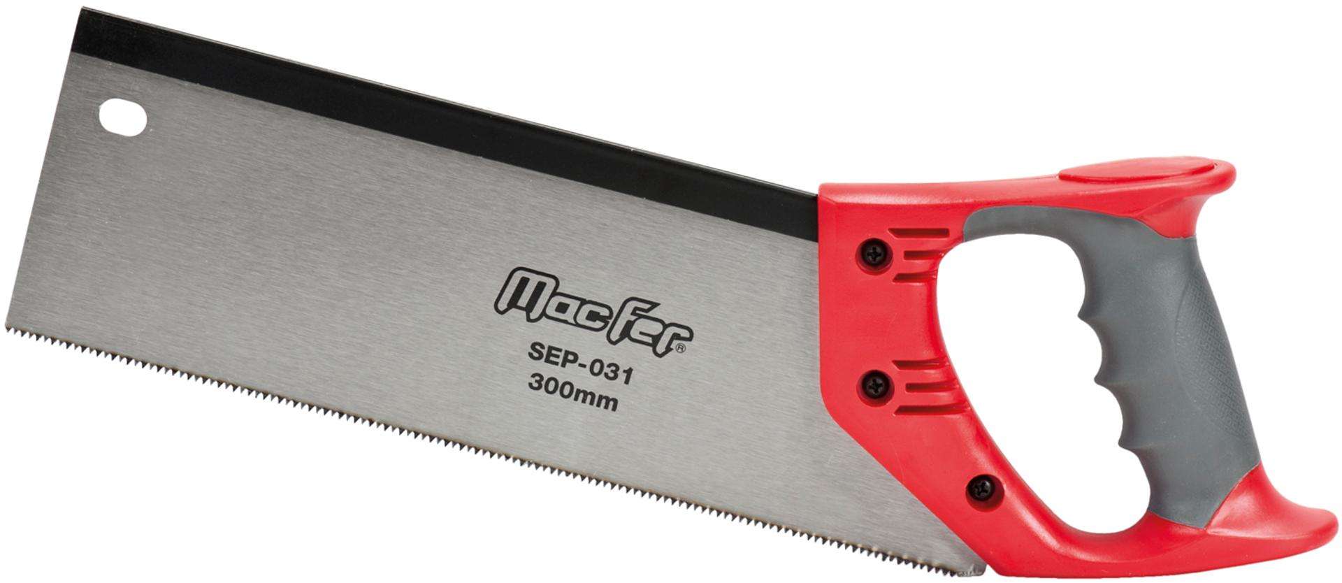 Serrote costas c/ 1/2 esq. plást. MacFer SEP-031 300mm refª 022.0012 MACFER