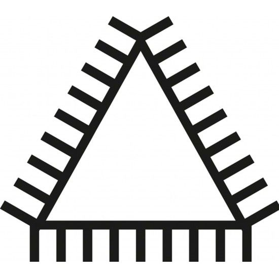 Lima p/ serras triangular c/ cabo MacFer LS-04R regular 8 Lima p/ serras triangular c/ cabo MacFer LS-04R regular 8