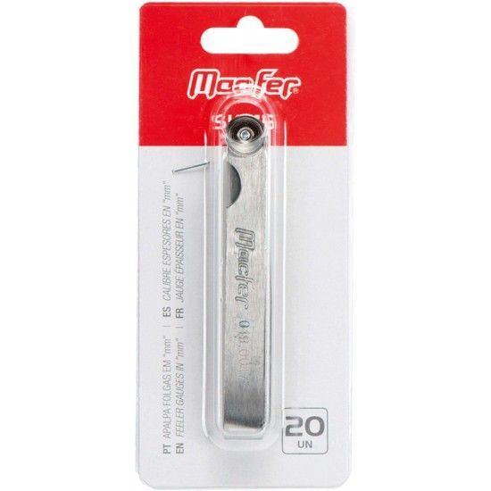 Apalpa folgas em "mm" MacFer SK315 20 l�minas ref� 019.0017 MACFER