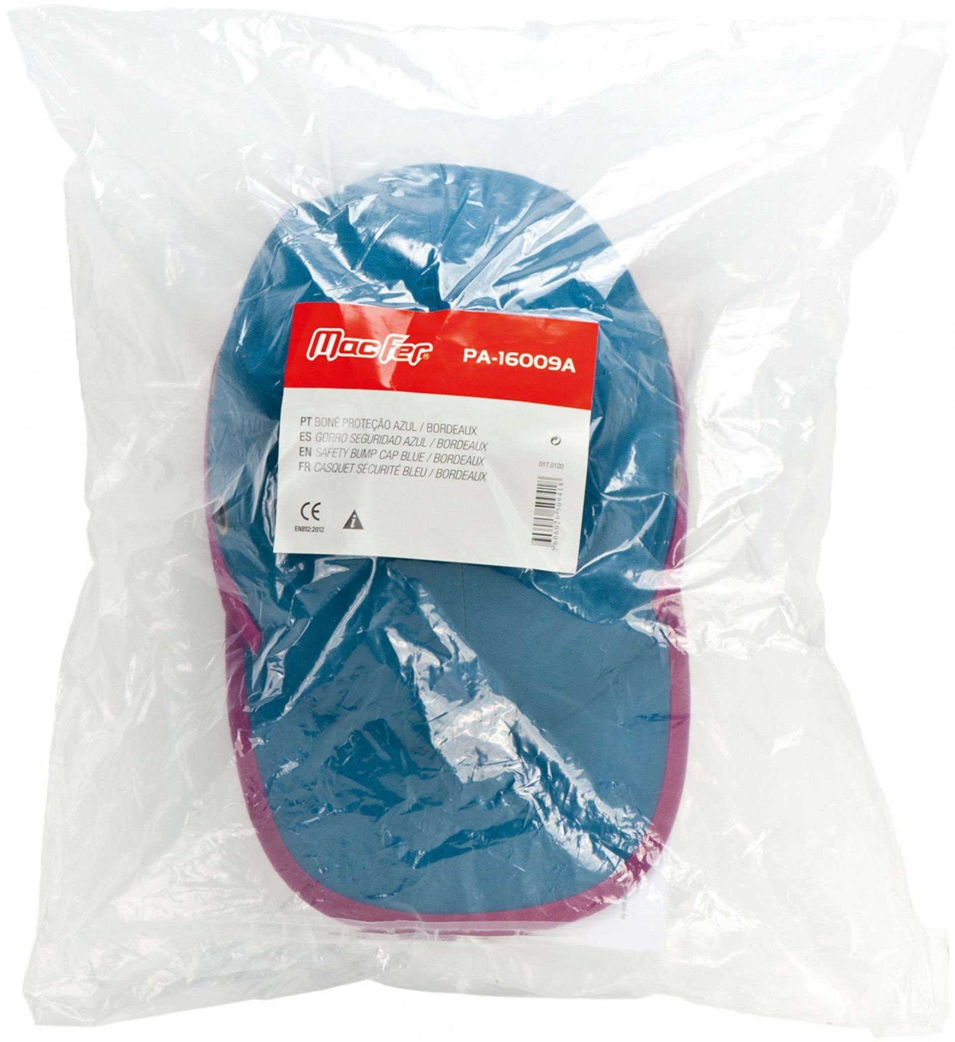 Boné prot. PA-16009A azul/ bordeaux refª 017.0120 MACFER