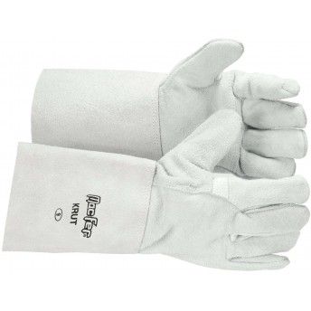 Luva de soldador 35cm Forrada Tam/cor