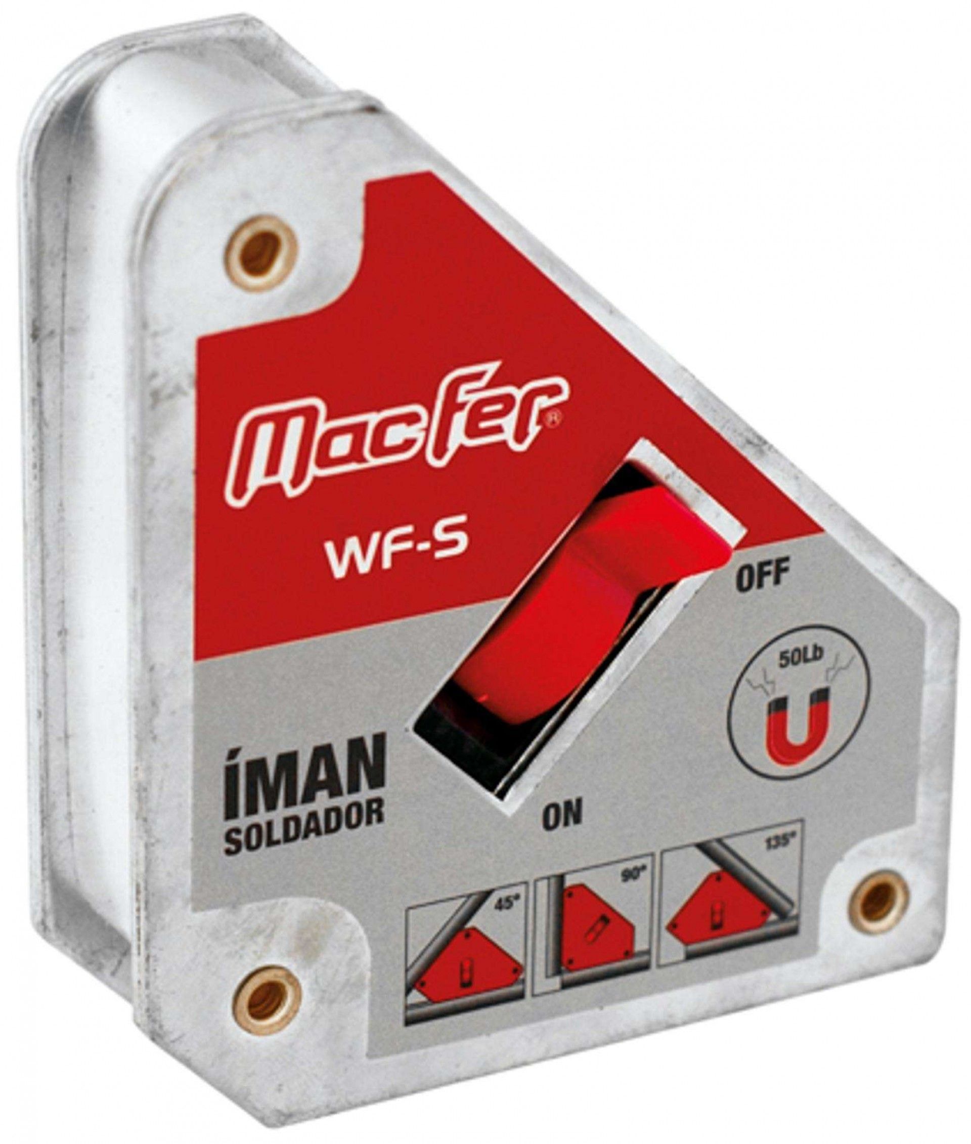 Íman soldador c/ vários ângulos MacFer WF-S 25kg (on/ off) refª 016.0100 MACFER