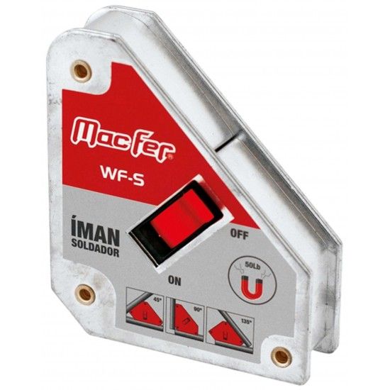 Íman soldador c/ vários ângulos MacFer WF-S 25kg (on/ off) refª 016.0100 MACFER Íman soldador c/ vários ângulos MacFer WF-S 25kg (on/ off) refª 016.0100 MACFER
