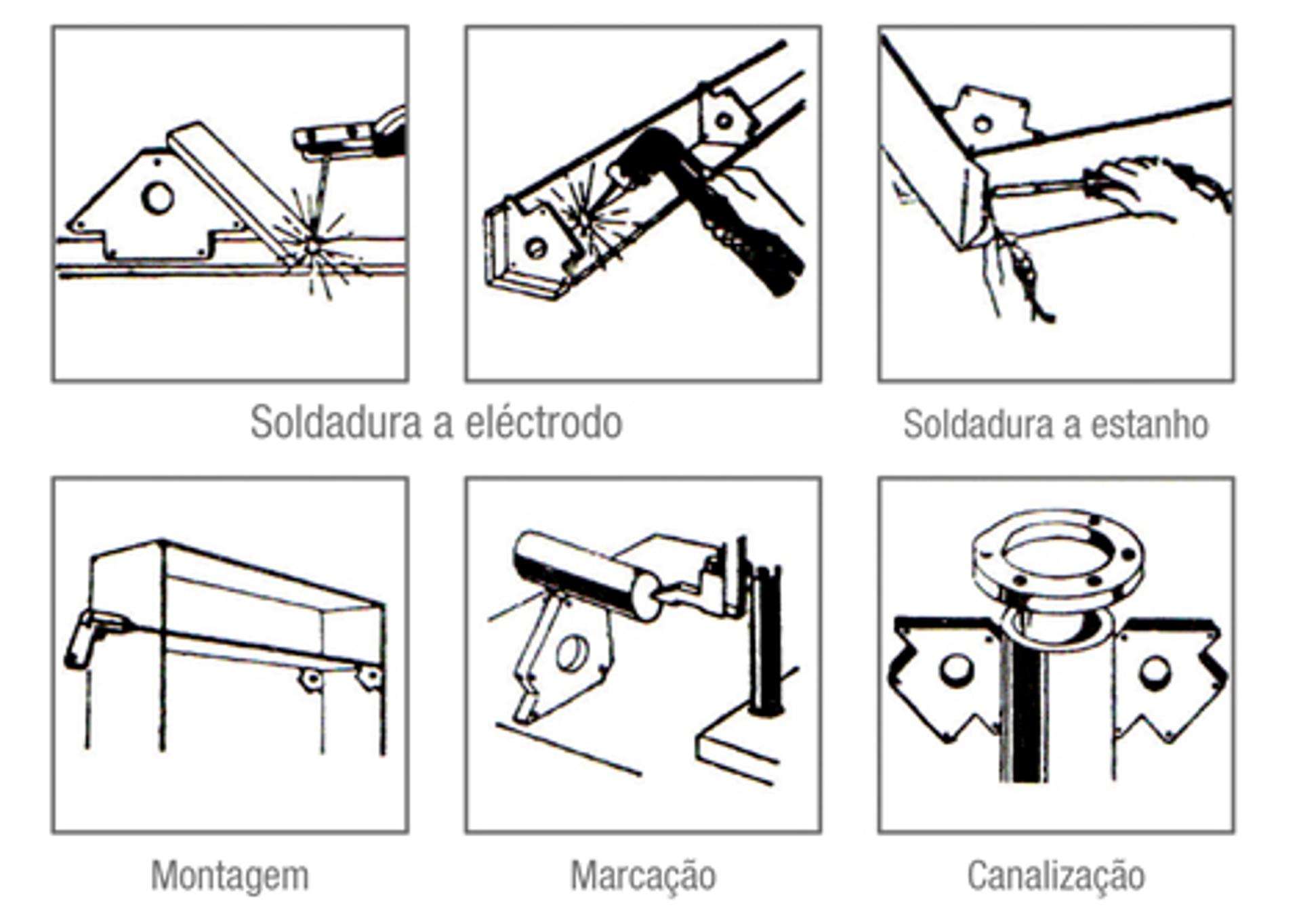 Íman soldador c/ vários ângulos MacFer WF01 23kg 4" refª 016.0098 MACFER