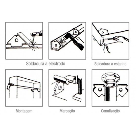 �man soldador c/ v�rios �ngulos MacFer WF01 23kg 4" ref� 016.0098 MACFER