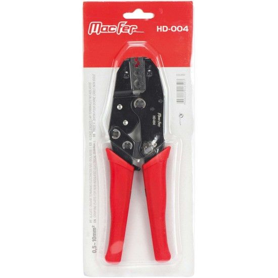 Alicate cravar term. el�c. n�o isolados  HD-004 0,5~10mm2 ref� 016.0050 MACFER