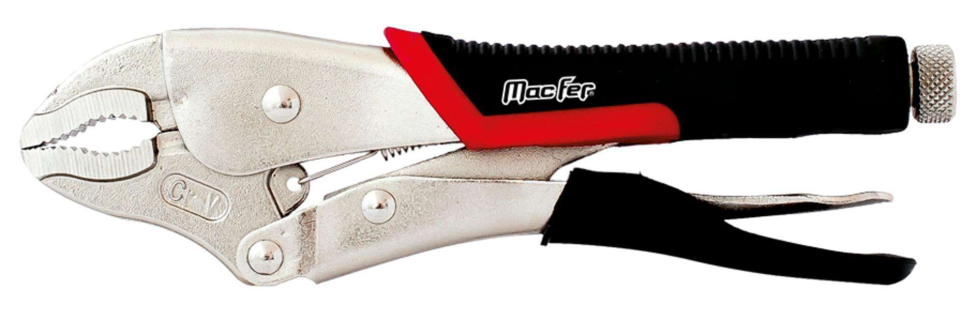 Alicate pressão boca curva c/ punho MacFer DL-IA 10" refª 016.0008 MACFER
