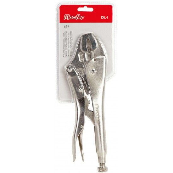 Alicate press�o boca curva MacFer DL-I 12" ref� 016.0005 MACFER