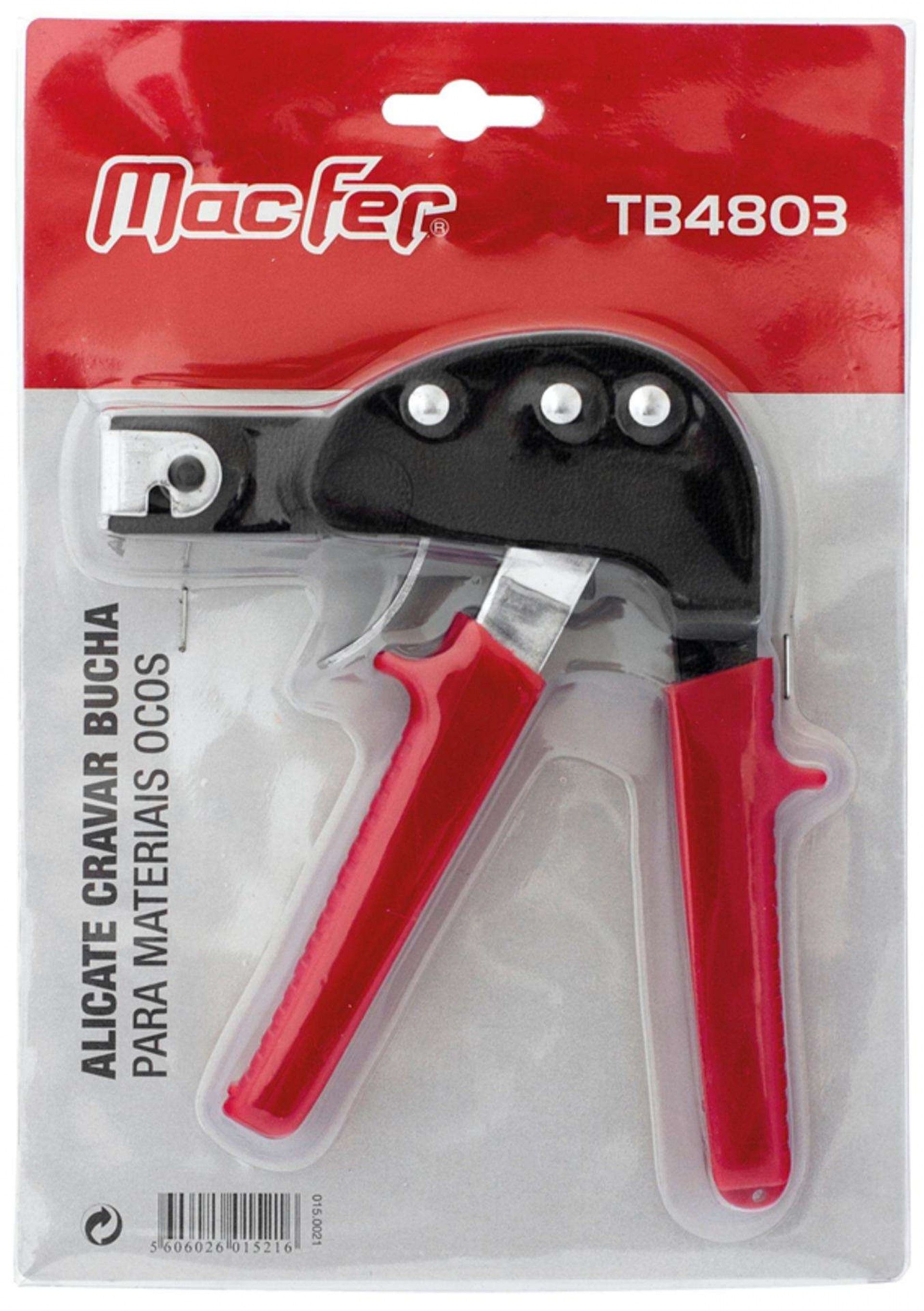 Alicate cravar bucha p/ mat. ocos MacFer TB4803 refª 015.0021 MACFER