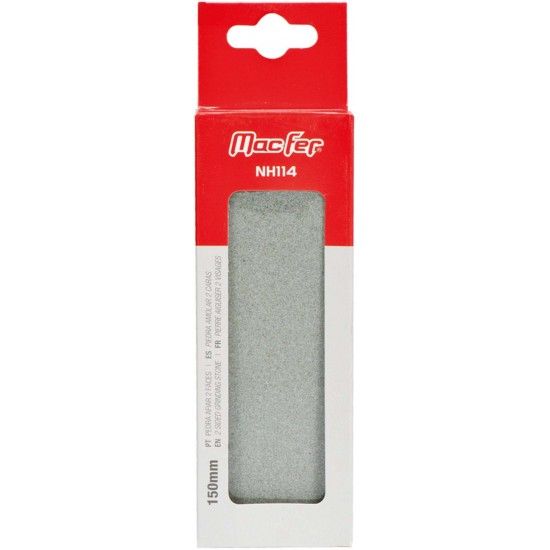 Pedra afiar 2 faces MacFer NH114 150mm ref� 014.0076 MACFER