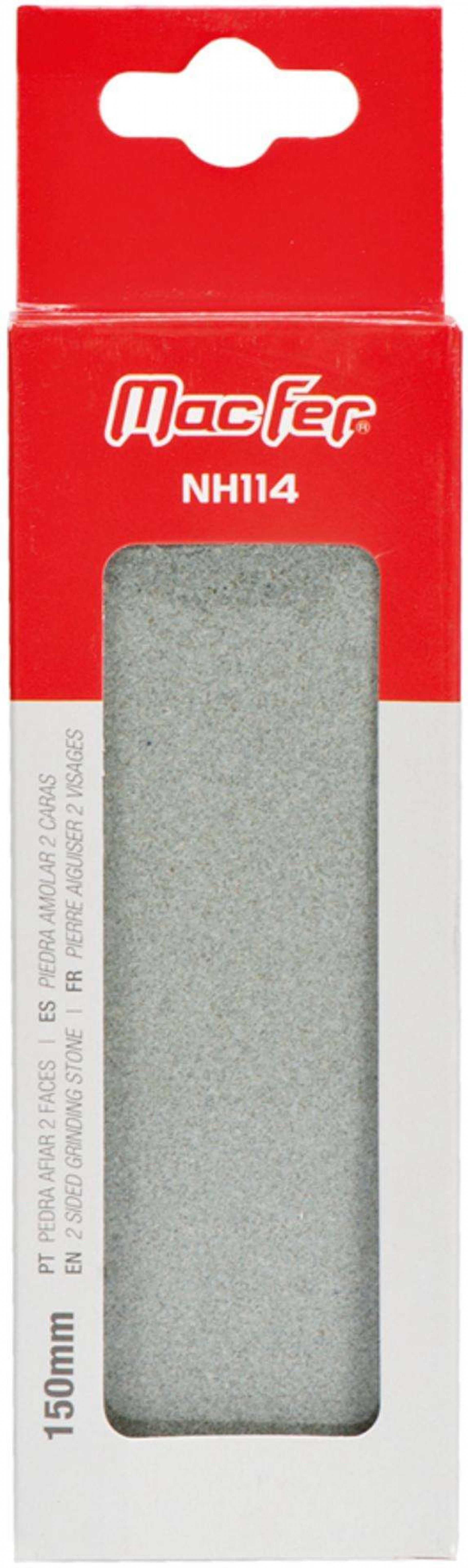 Pedra afiar 2 faces MacFer NH114 200mm refª 014.0077 MACFER