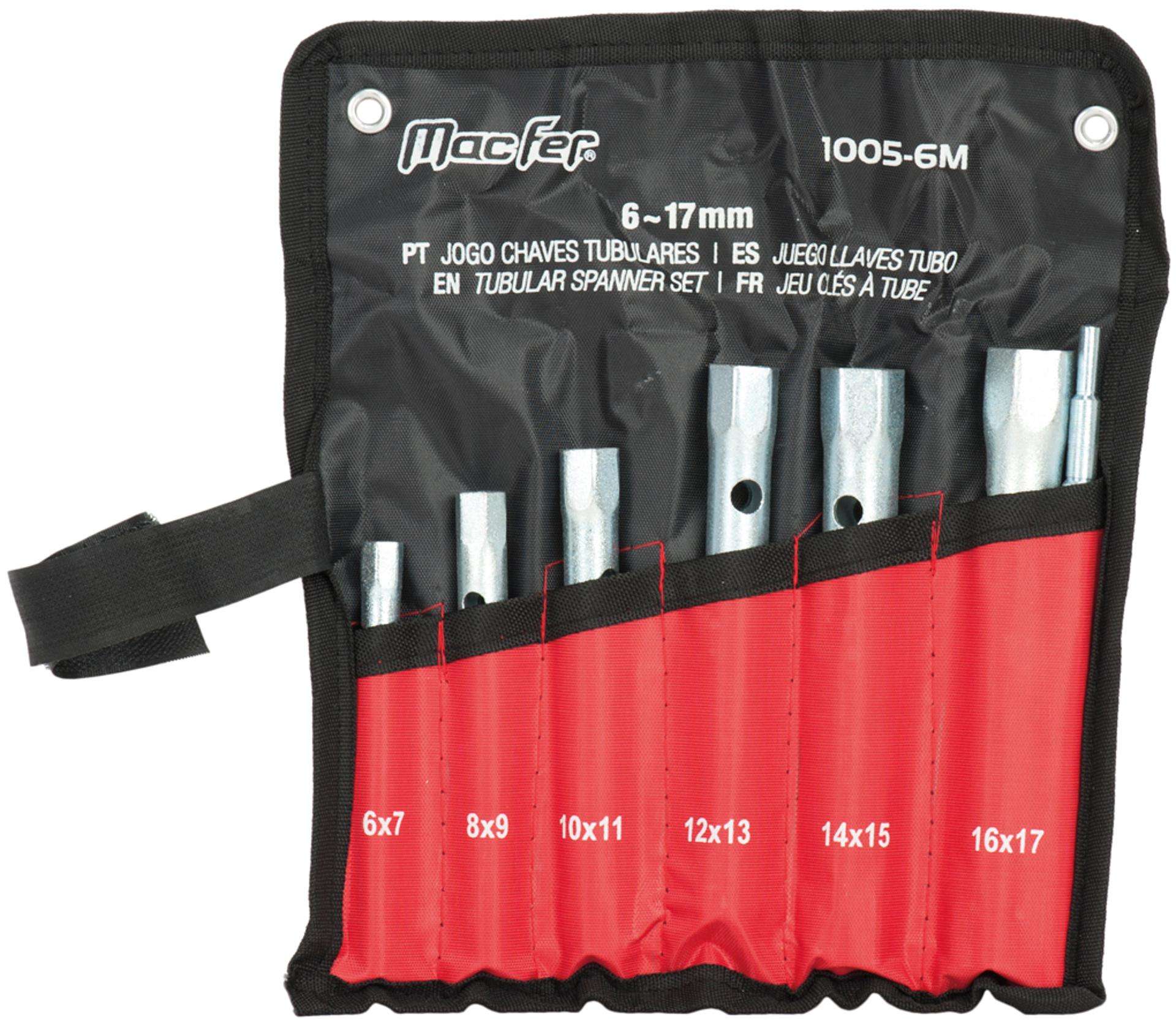 Jg. ch. tubulares MacFer 1005-8M 6~22mm 8pçs refª 012.0025 MACFER