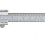 Paqu�metro anal�gico inox (esc. dupla) MacFer A1133 150mm ref� 010.0022 MACFER